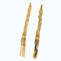 Aretes trenza.