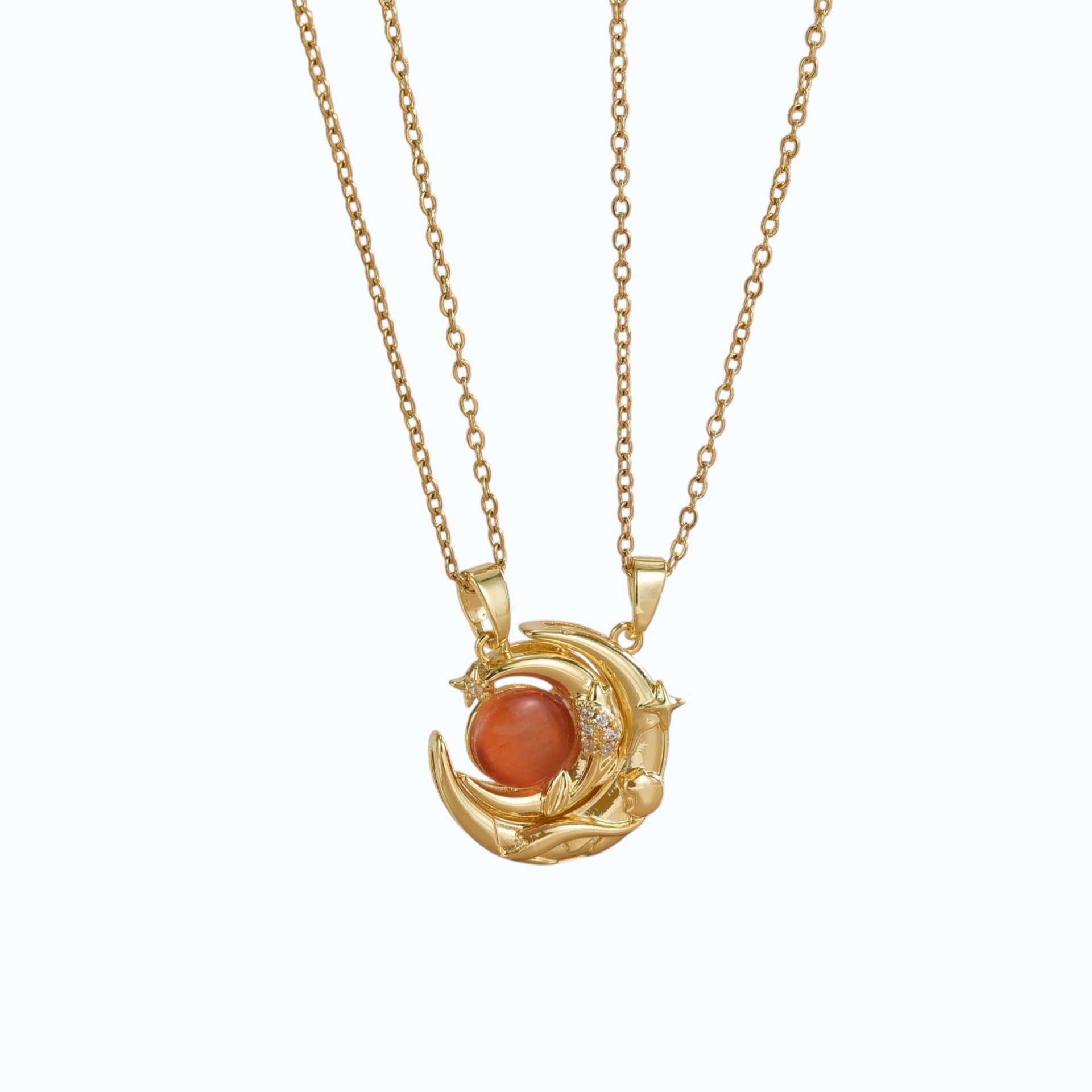 Collar versátil de dos medias lunas