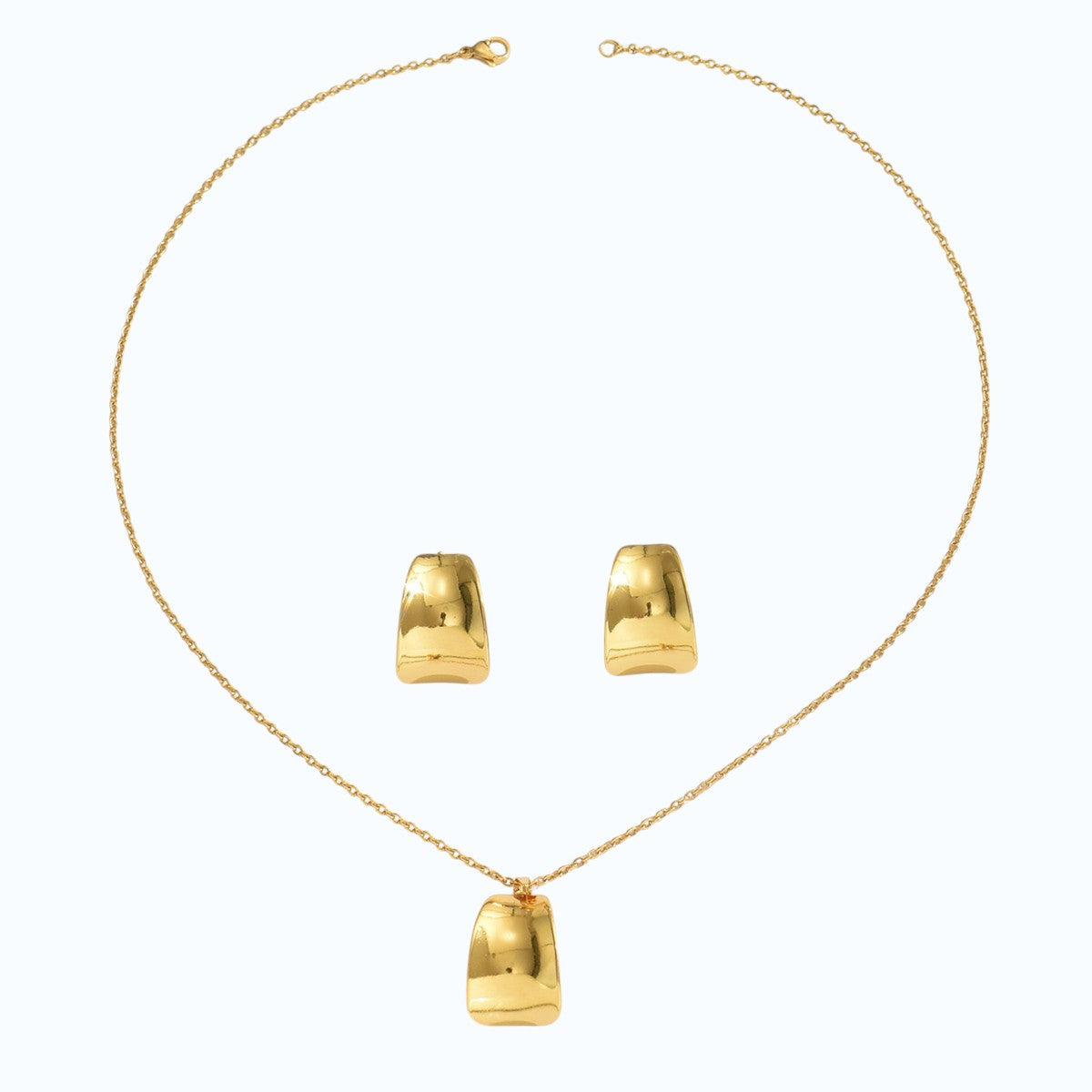Juego de collar y aretes.