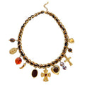 Collar necklace.
