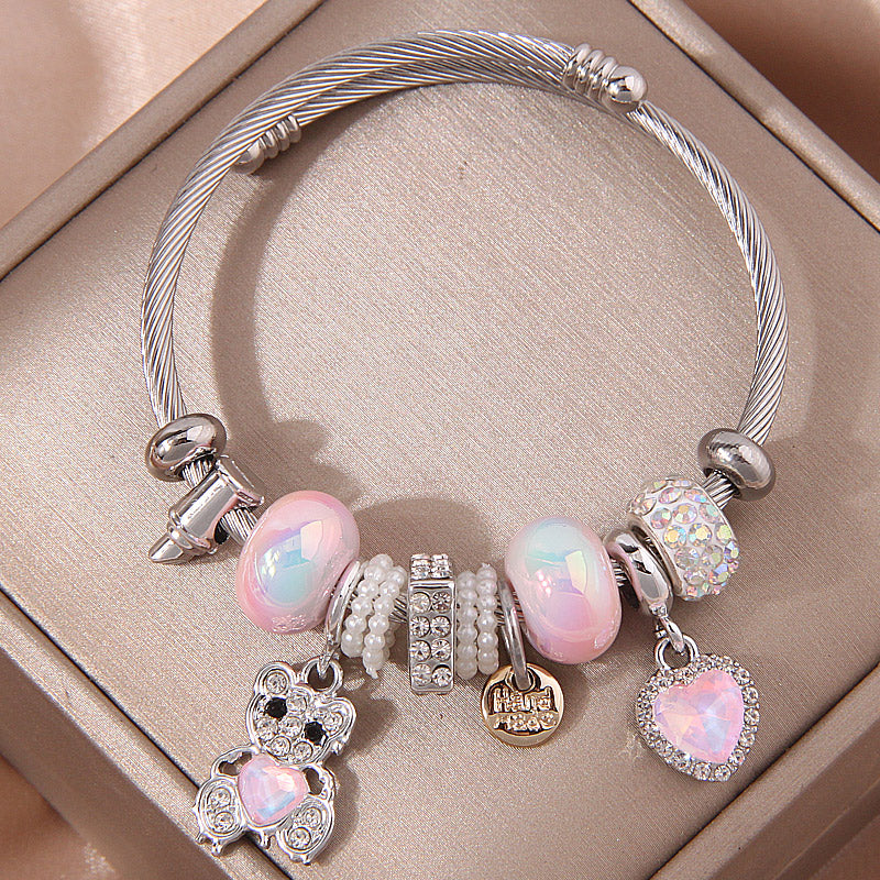 Pulsera rosa.