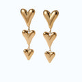 Aretes de corazones.