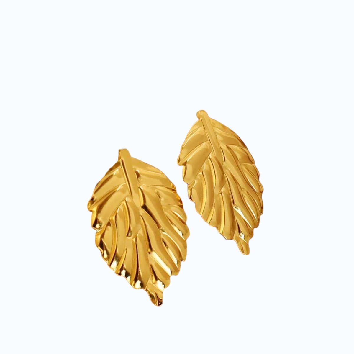 Aretes de hoja.