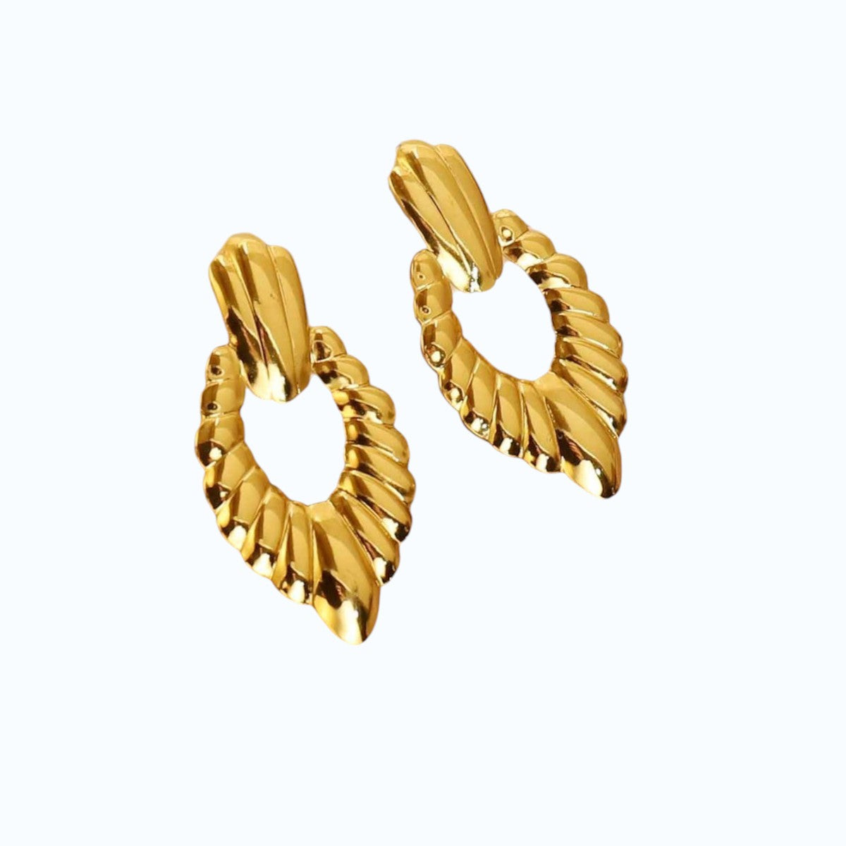 Aretes hoja