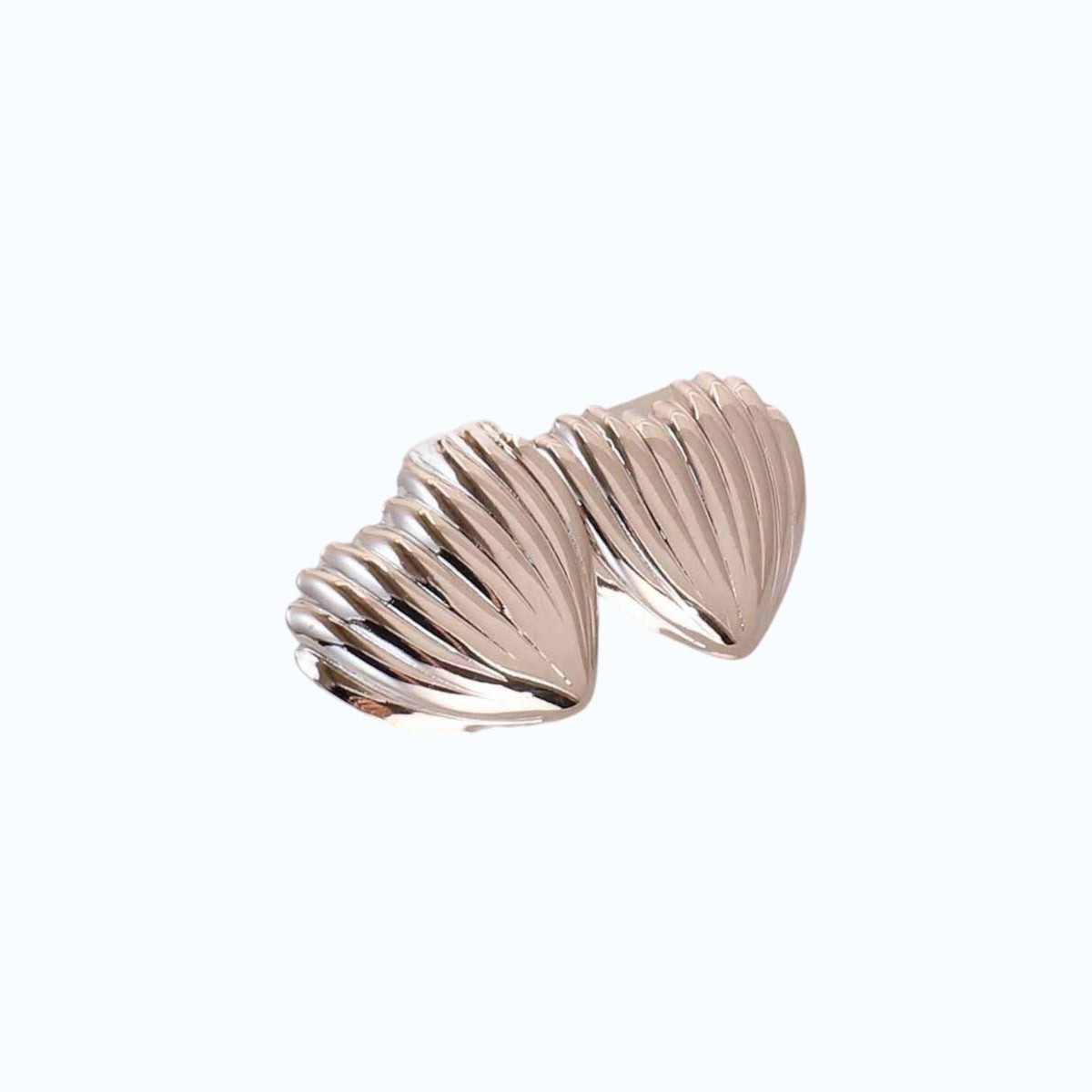 Aretes corazón lineal