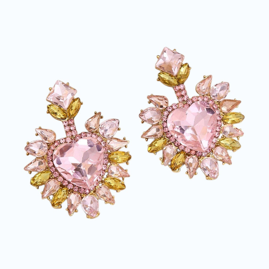Aretes en forma de corazón