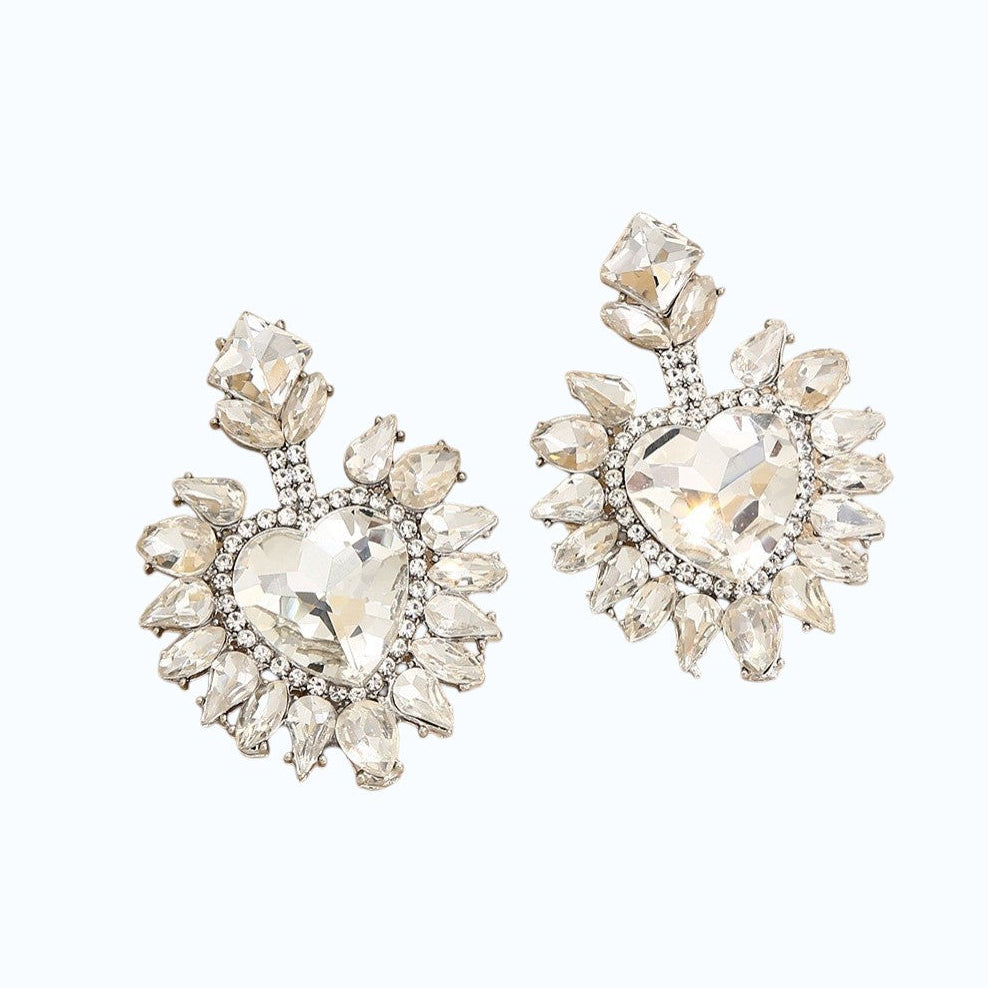 Aretes en forma de corazón