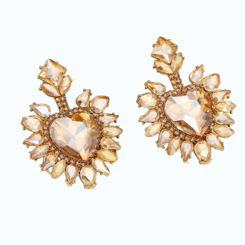 Aretes  forma de corazón