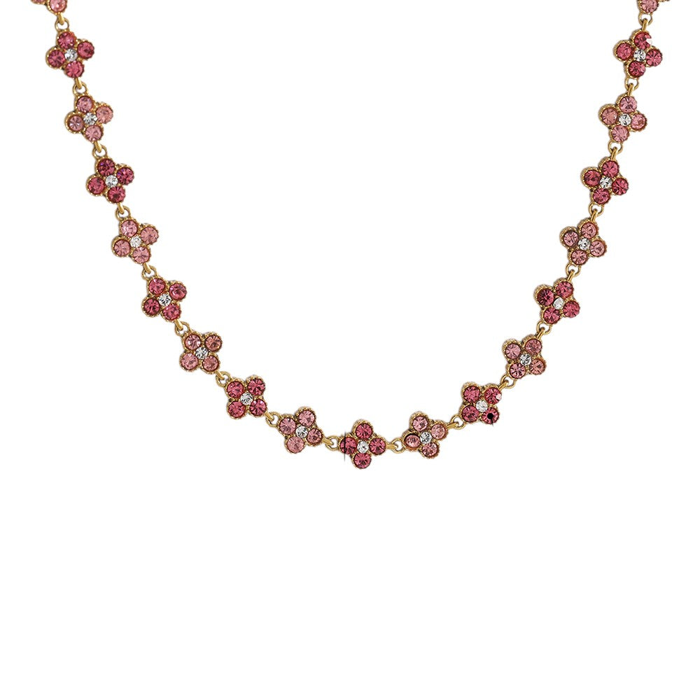 Collar piedra rosa.