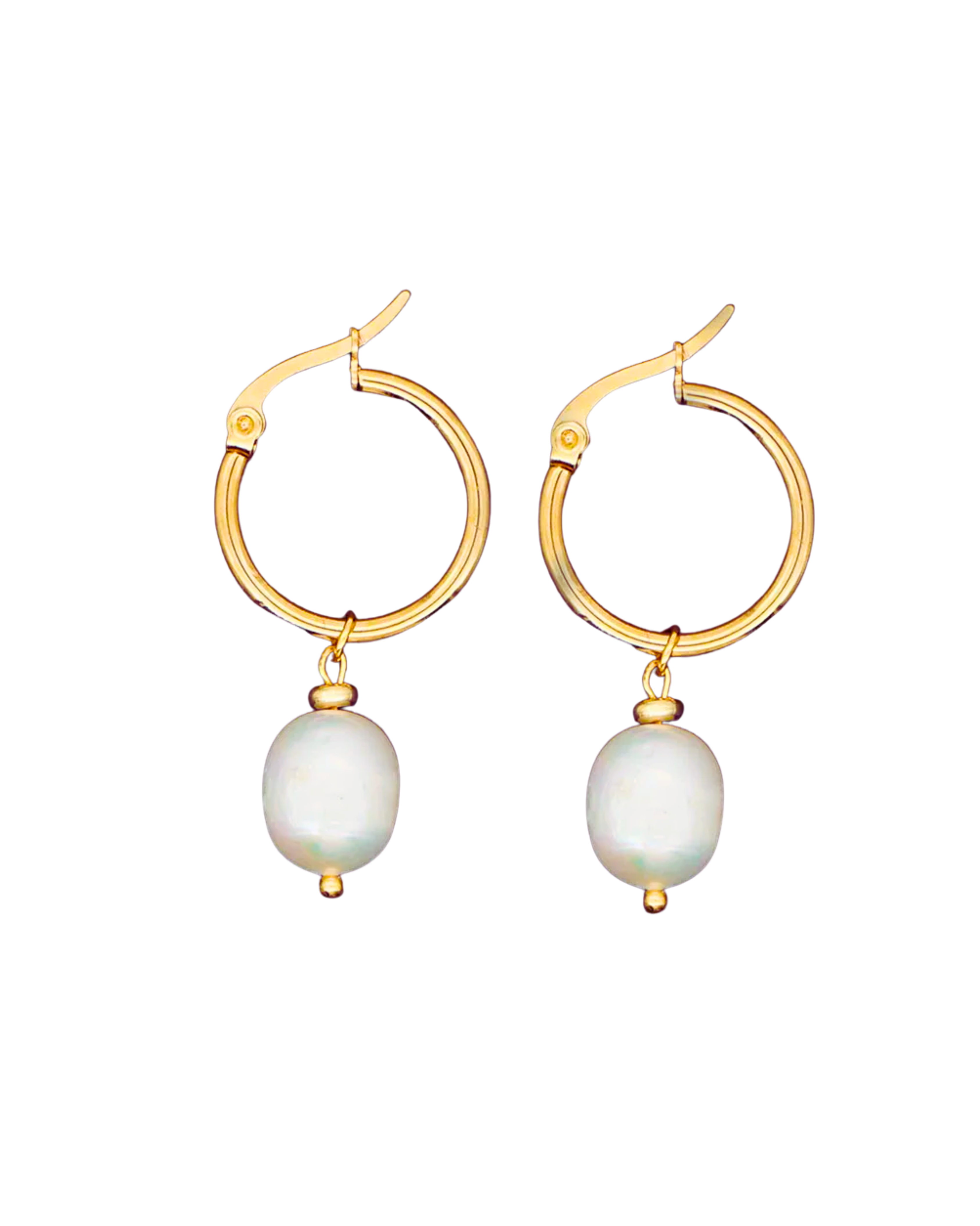 aretes de perlas