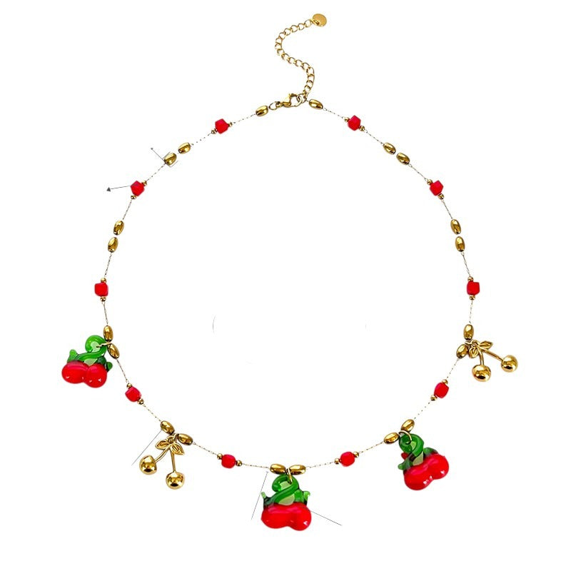 Collar cerezas.