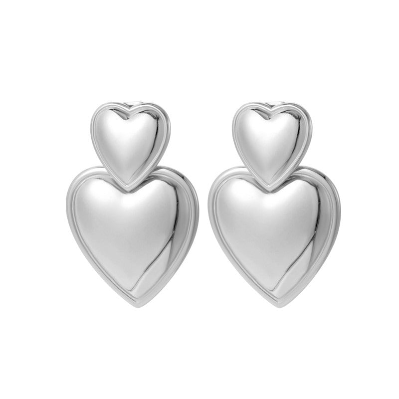 aretes de corazon