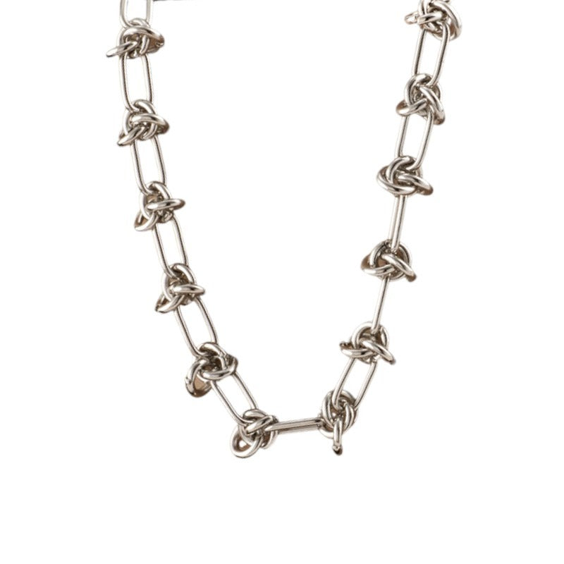 collar de nudos plata